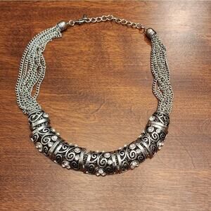 TRESKA‎ jeweled statement necklace
